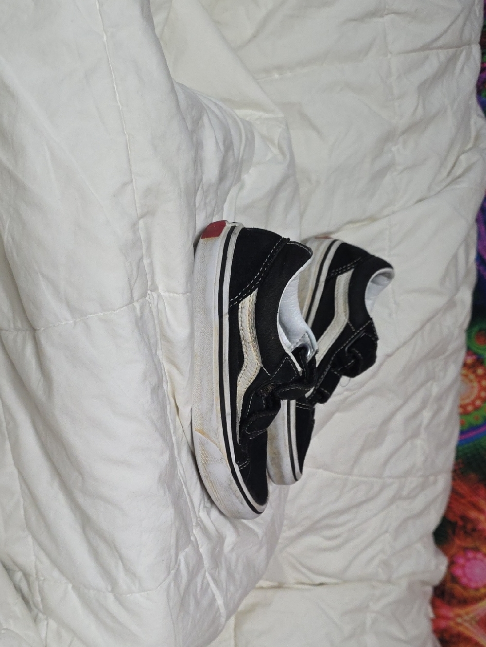 Vans Kids Black and White Old Skool Sneakers